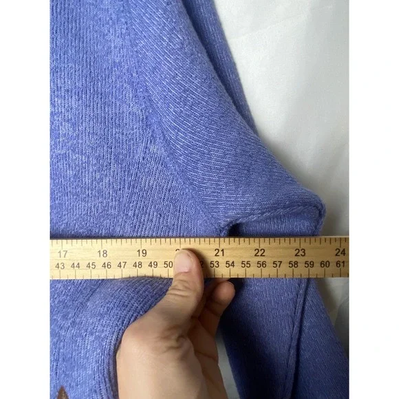 Renegade Glacier Pullover Sweatshirt Cowl Neck Embroidered Lavender Purple small - Picture 7 of 8